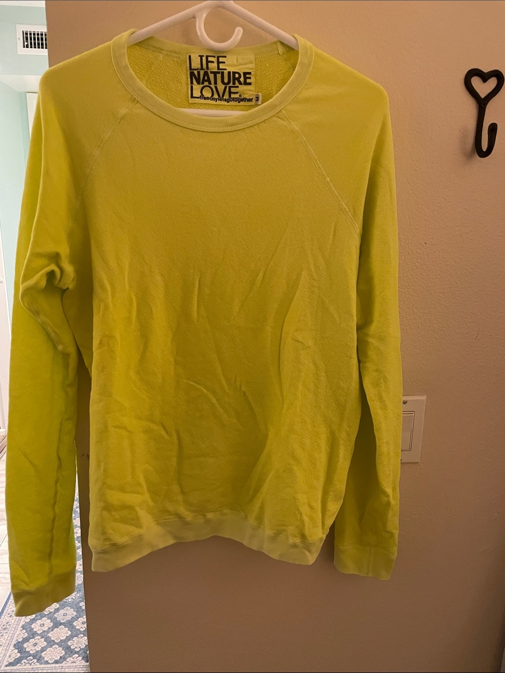freecity Neon Lime Crewneck Sweater